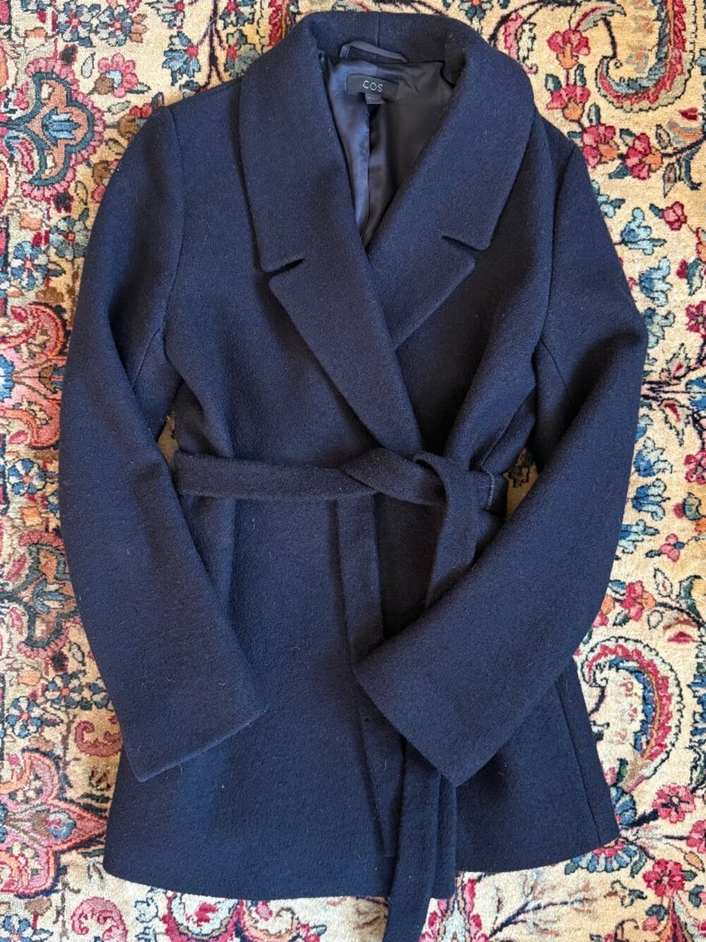 COS Wool Belted Wrap Coat